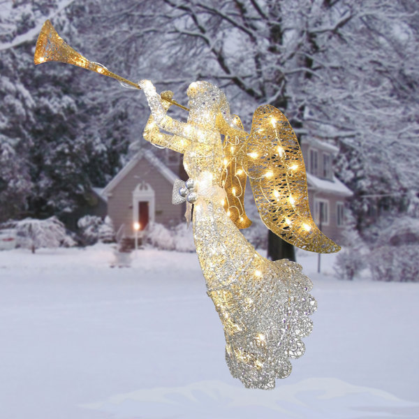 Three Posts™ Angel Christmas Decoration Lighted Display & Reviews Wayfair